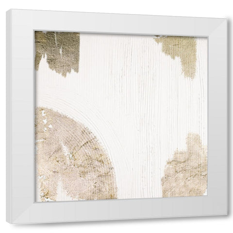 Gold Corners White Modern Wood Framed Art Print by Bryant, Susan