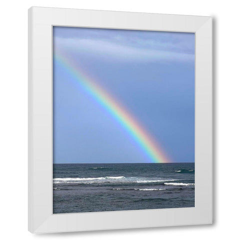 Rainbow Meets Horizon White Modern Wood Framed Art Print by Hyler, JB