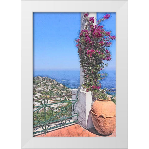 Greek Isle White Modern Wood Framed Art Print by Hyler, JB