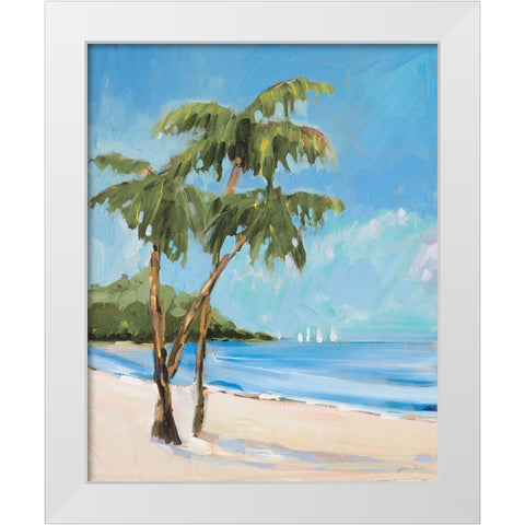 Crystal Clear White Modern Wood Framed Art Print by Slivka, Jane