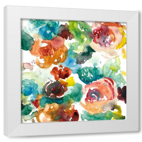Abstract Florals White Modern Wood Framed Art Print by Loreth, Lanie