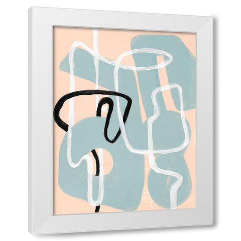 Life Has Twists and Turns II White Modern Wood Framed Art Print by Loreth, Lanie
