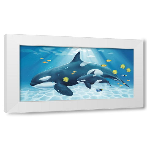 Ocra White Modern Wood Framed Art Print by Sheppard, Lucca
