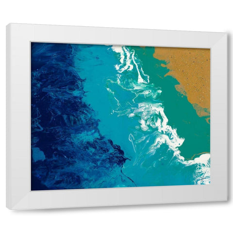 Beach Bound White Modern Wood Framed Art Print by Grace, Ajoya