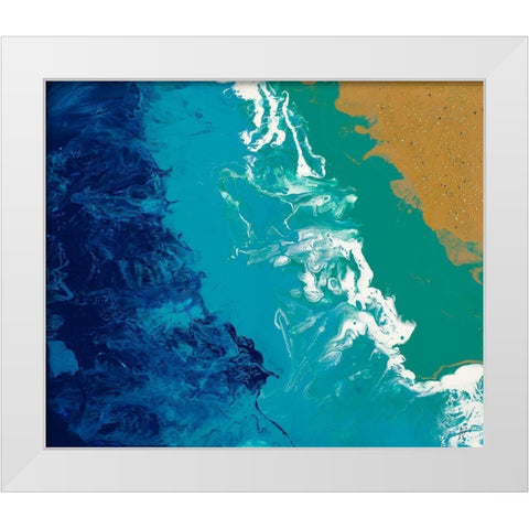 Beach Bound White Modern Wood Framed Art Print by Grace, Ajoya