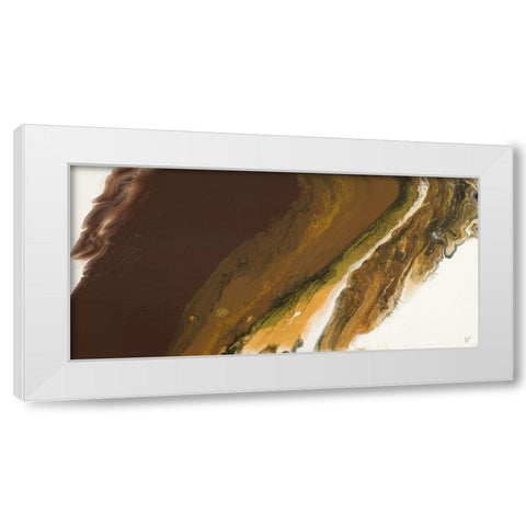 Chocolate Shores II White Modern Wood Framed Art Print by Grace, Ajoya