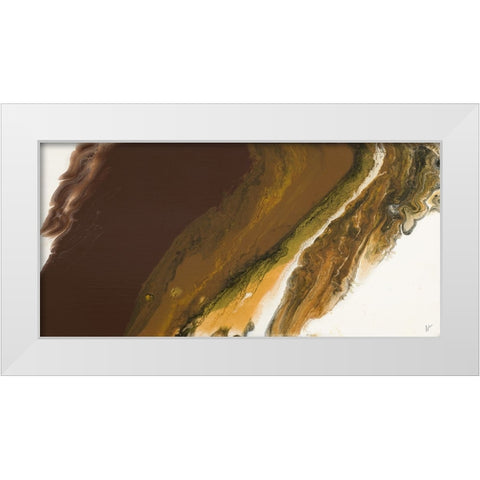 Chocolate Shores II White Modern Wood Framed Art Print by Grace, Ajoya