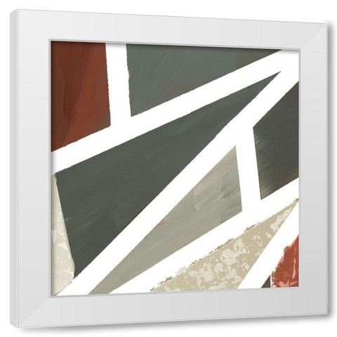 Grounded Geometric Abstract II White Modern Wood Framed Art Print by Grace, Ajoya
