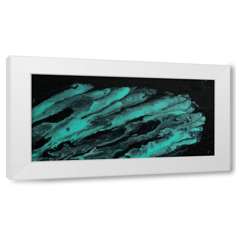 Leaf Me Alone Abstract White Modern Wood Framed Art Print by Grace, Ajoya