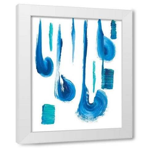 Rip Tide White Modern Wood Framed Art Print by Beauchamp, Andy