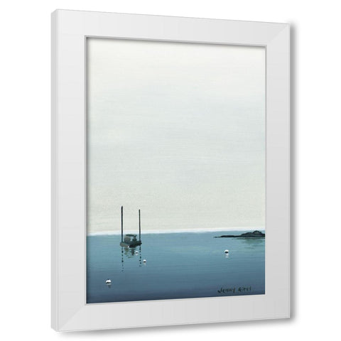 Calm Waters White Modern Wood Framed Art Print by Eitel, Jen