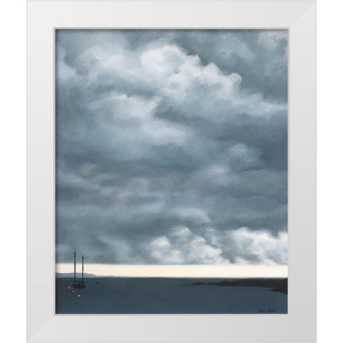 Storm Approaching White Modern Wood Framed Art Print by Eitel, Jen