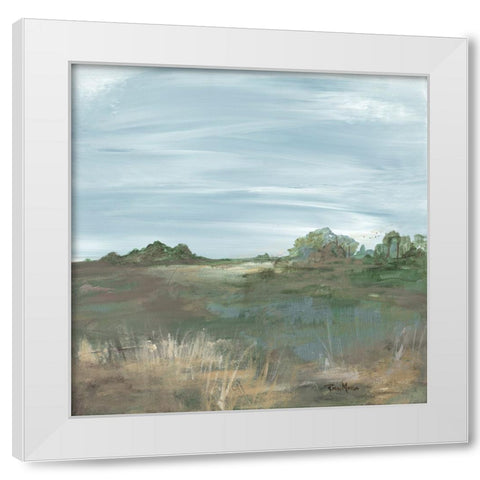 Pleasant Field I  White Modern Wood Framed Art Print by Maria, Robin
