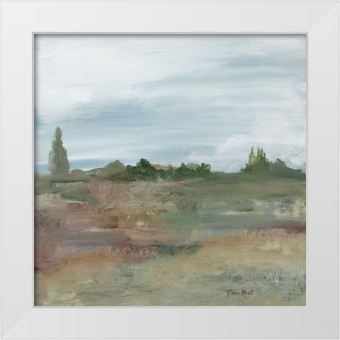 Pleasant Field II White Modern Wood Framed Art Print by Maria, Robin