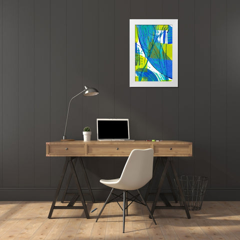 Just Chill III White Modern Wood Framed Art Print by Mosher, Deidre