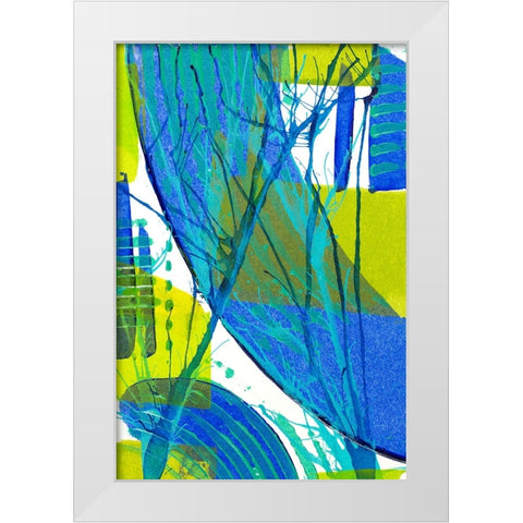 Just Chill III White Modern Wood Framed Art Print by Mosher, Deidre