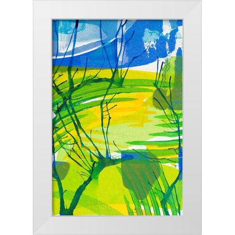 Just Chill I White Modern Wood Framed Art Print by Mosher, Deidre