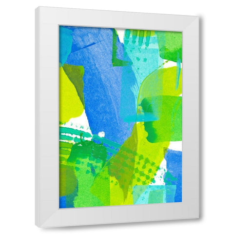 Just Chill IV White Modern Wood Framed Art Print by Mosher, Deidre