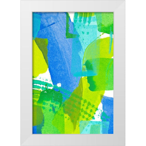 Just Chill IV White Modern Wood Framed Art Print by Mosher, Deidre