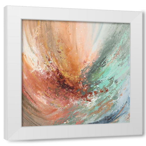 Free Spirit White Modern Wood Framed Art Print by Pinto, Patricia
