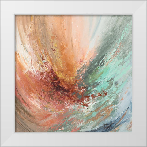Free Spirit White Modern Wood Framed Art Print by Pinto, Patricia