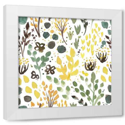 Botanical Wonder White Modern Wood Framed Art Print by Piddix