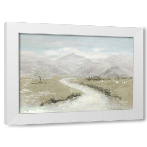 Muted White River White Modern Wood Framed Art Print by Pinto, Patricia
