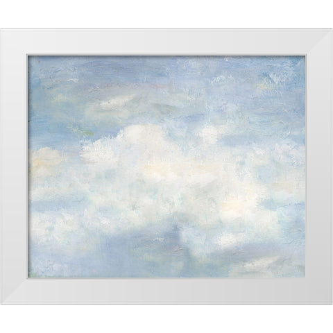 Clouds White Modern Wood Framed Art Print by Pinto, Patricia