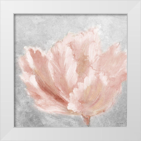 Pink Elegant on Gray White Modern Wood Framed Art Print by Loreth, Lanie