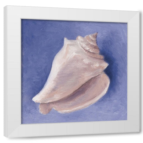 Very Peri Shell I White Modern Wood Framed Art Print by Loreth, Lanie