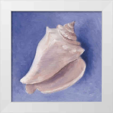 Very Peri Shell I White Modern Wood Framed Art Print by Loreth, Lanie