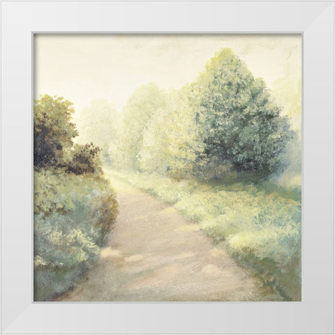 New Light Summer Road I White Modern Wood Framed Art Print by Marcon, Michael