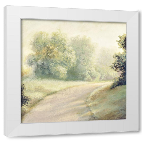 New Light Summer Road II White Modern Wood Framed Art Print by Marcon, Michael
