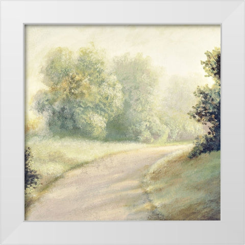 New Light Summer Road II White Modern Wood Framed Art Print by Marcon, Michael