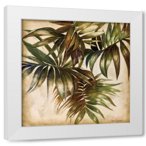 La Palmera I White Modern Wood Framed Art Print by Pinto, Patricia