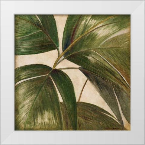 La Palmera III White Modern Wood Framed Art Print by Pinto, Patricia