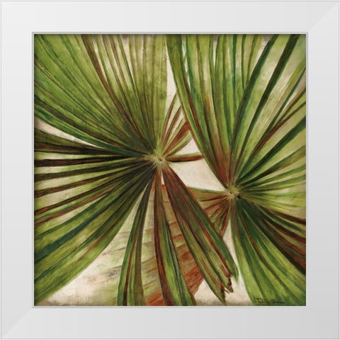 La Palmera IV White Modern Wood Framed Art Print by Pinto, Patricia