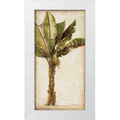 Tropic Banana I White Modern Wood Framed Art Print by Pinto, Patricia