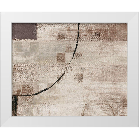 Tan Perception II White Modern Wood Framed Art Print by Loreth, Lanie