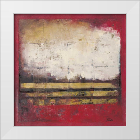 Abstract I White Modern Wood Framed Art Print by Pinto, Patricia