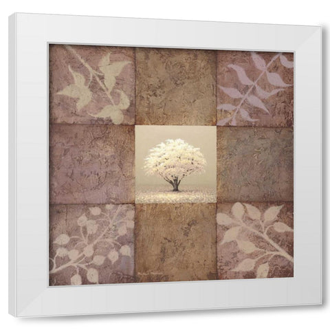 Gentle Radiance I White Modern Wood Framed Art Print by Marcon, Michael