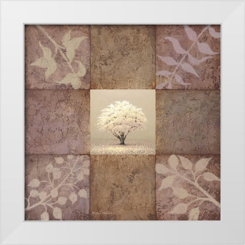 Gentle Radiance I White Modern Wood Framed Art Print by Marcon, Michael