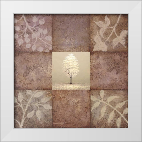 Gentle Radiance II White Modern Wood Framed Art Print by Marcon, Michael