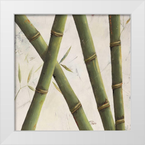Bambosa Guadua II White Modern Wood Framed Art Print by Pinto, Patricia