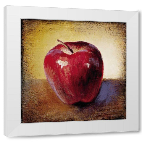 Apple White Modern Wood Framed Art Print by Loreth, Lanie