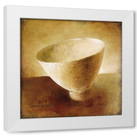 One Bowl White Modern Wood Framed Art Print by Loreth, Lanie