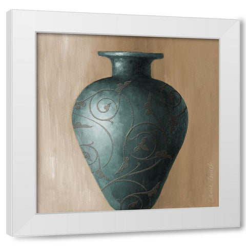 Blue Vessel I White Modern Wood Framed Art Print by Loreth, Lanie