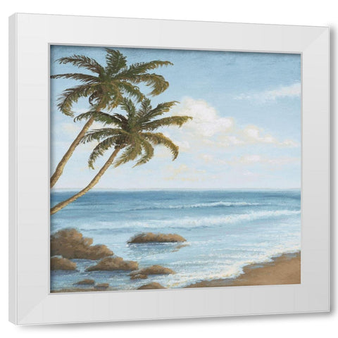 Atlantic I White Modern Wood Framed Art Print by Marcon, Michael