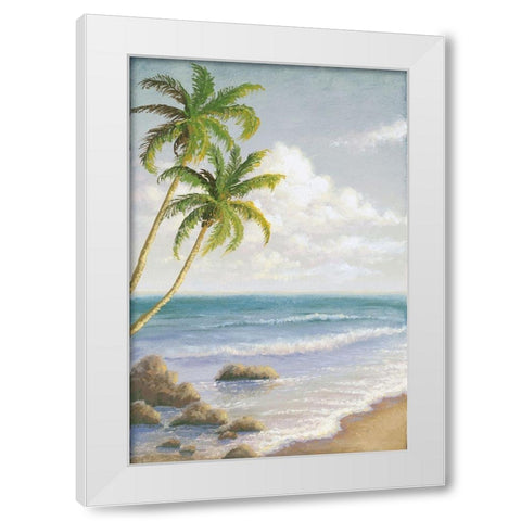 Atlantic Seaside I White Modern Wood Framed Art Print by Marcon, Michael