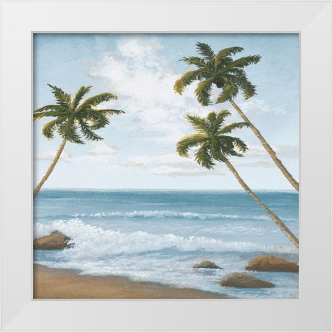 Atlantic II White Modern Wood Framed Art Print by Marcon, Michael